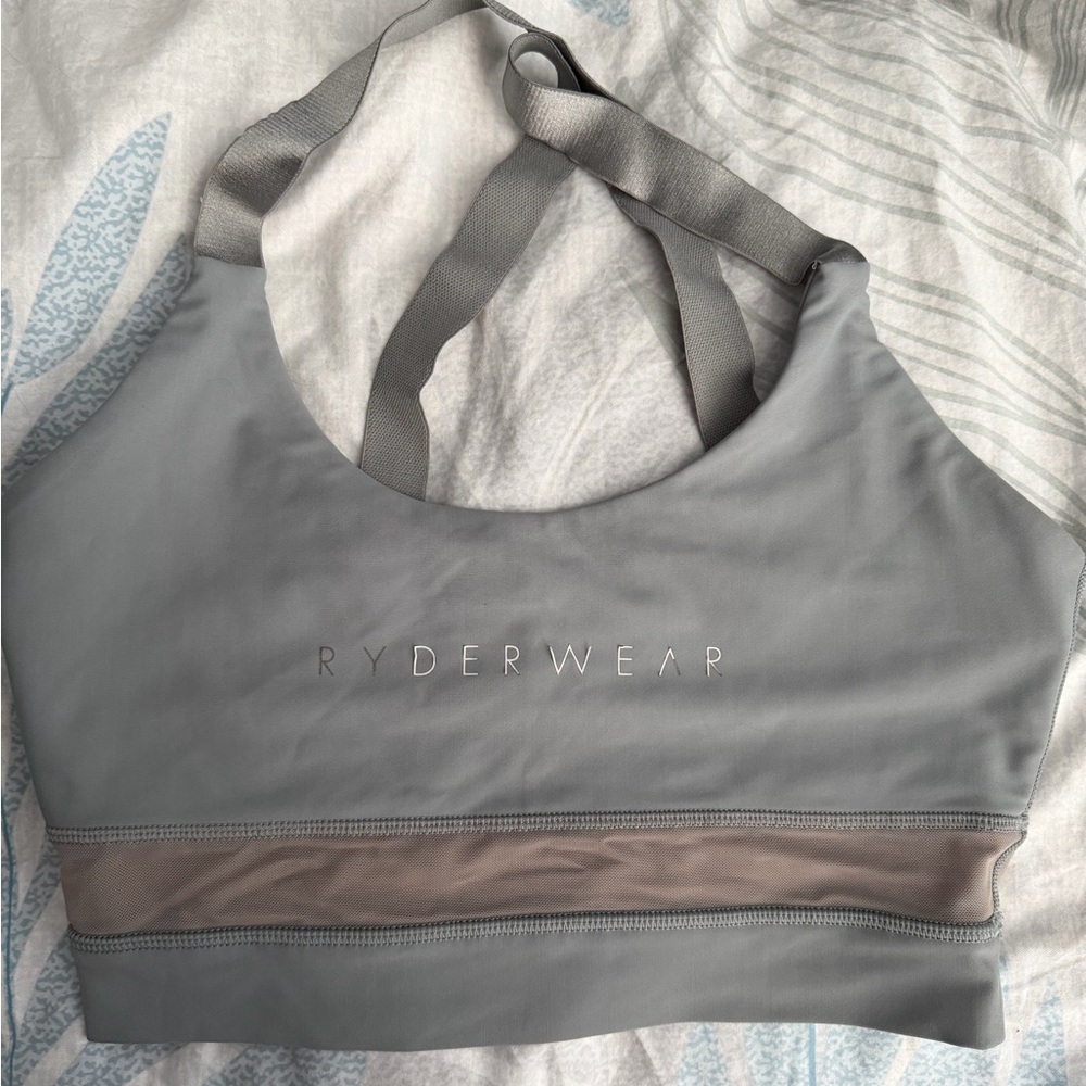 Ryderwear Gray and Tan Sports Bra